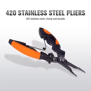 Herramienta de control de peces de bucle abierto con Clip de cebo multifuncional de acero inoxidable compacto ligero en alicates de pesca de <span class=keywords><strong>3</strong></span> colores - Product Image 5