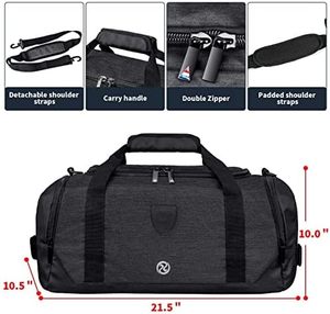 Muestra Gratuita de Bolsa de Deporte de Viaje para Hombre con Compartimento para Zapatos, Bolsa de Deporte Personalizada y Portátil para Tenis - Product Image 5