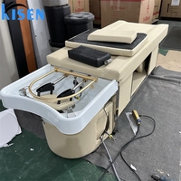 Guangdong Kisen Salon de coiffure Thai Lay Down Lavage chaise électrique Massage japonais tête Spa shampooing bol lit avec thérapie de tête