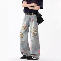 Jean en denim pour homme avec détails de couture sur la semelle, coupe skinny, pour réparation, fournisseur