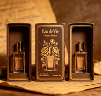 Boîte pliante cosmétique en carton imprimé gaufré, capacité personnalisée, portable, recyclable, emballage en papier, emballage de parfum