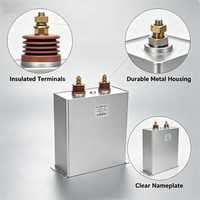 Condensateur à film polypropylène haute tension 4000VDC 500uF personnalisé pour électronique de puissance