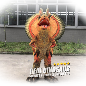 Costume de dinosaure Dilophosaurus robotisé à pattes cachées pour spectacle sur scène, utilisation en <span class=keywords><strong>parc</strong></span> d'aventure en intérieur/extérieur - Product Image 6