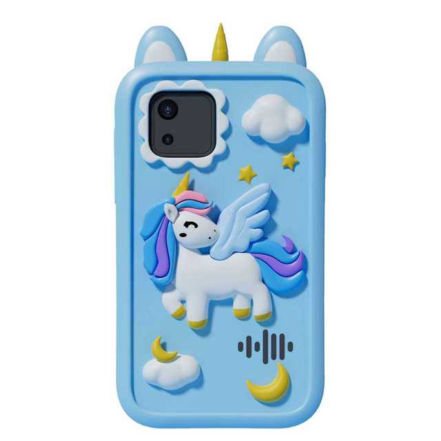 2.8-Inch Plastic Kids Smart Phone Front Rear Dual Camera 96MP USB Rechargeable Call Take Photos Record Videos Outdoor Household