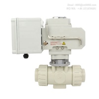 Vannes de mélange électriques à sécurité intégrée EDAK 10PPH3T/LQ+GR...-2B/2K PPH AC220V DC24V Ouverture et fermeture DN15-DN50 Vannes à bille 3 voies Type L T