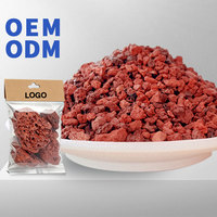 Vente en gros de pierres volcaniques rouges de lave, 5 tailles, pour la décoration d'aquariums, paillis de jardin, ancrage de racines hydroponiques