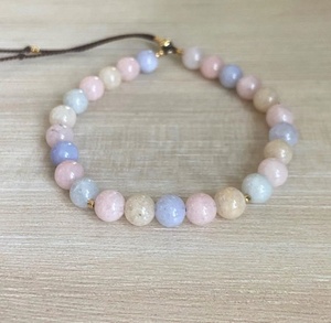 Dainty Minimalist Natural Stone Beaded <b>String</b> <b>Bracelet</b> Handmade Unique Non Tarnish Jewelry Wholesale Crystal Beaded Jewelry - Product Image 2