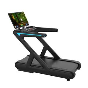 Venta al por mayor de fábrica: Cintas de correr inteligentes comerciales con pantalla LCD, motor de 3.0HP, inclinación automática, velocidad de 15-20km/h, modelo A1, las más vendidas. - Product Image 1