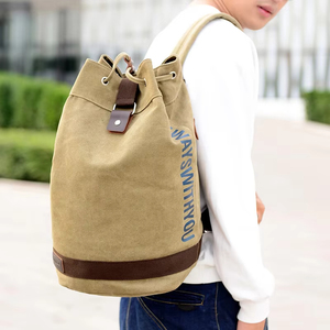 Hot Selling Outdoor Custom LOGO Gym Sports Hiking Fashion <b>Canvas</b> Mens Zipper <b>Backpack</b> Waterproof Durable Multifunctional All - Product Image 6