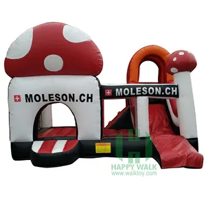 New design mushroom inflatable bouncer inflatables miniature fairy mushroom house castle bouncy jumping bouncer for kids