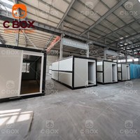 Cbox Vente en gros en usine Maison conteneur pliable Installation rapide pour bureau Chantier dortoir Habitable Salon