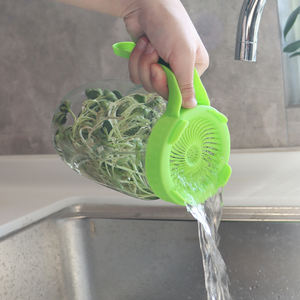 Nouveau Design Vert Sans BPA Large Bouche 86mm Semences Germination Mason Jar Couvercles avec Poignée - Product Image 5