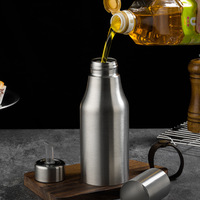 Distributeur d'huile d'olive, de vinaigre et de café en acier inoxydable de style classique, multifonctionnel, écologique, récipient de cuisine, sans danger pour les aliments