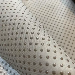 Eco-friendly PVC Dots Fabric With Antislip Home Textile Waterproof Polyester Non-formaldehyde Mattress Fabric