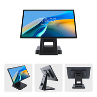 Écran d'affichage numérique Android de 15,6 pouces, écran tactile RK3566, système d'exploitation Android, 2 Go de RAM, 32 Go de ROM avec WiFi, Bluetooth, LAN, USB