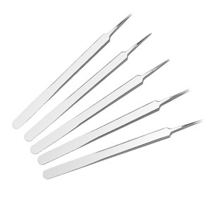 Pinzas de precisión de calibre 14 de alambre extendido 14A, herramienta de reparación de acero inoxidable con punta recta, clip antimagnético - Product Image 1