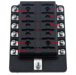 ฟิวส์บล็อกใบพัด atc/ato 12ทางพร้อมไฟสถานะ LED, ฟิวส์ต่างๆ, เทอร์มินัลกราวด์ - Product Image 5