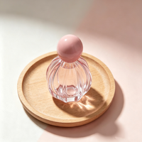 Nouveau design, flacon de parfum en verre de 50 ml, forme unique, col serti, flacon coloré avec boîtes personnalisées