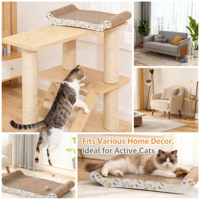Grand grattoir à ongles pour chat classique et luxueux en papier ondulé, broyeur à griffes, planche à gratter pour chat, emballage en carton, écologique