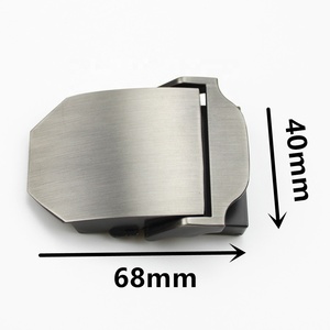 Logotipo personalizado impreso Metal de aleación de Zinc de lona hebilla de cinturón - Product Image 3