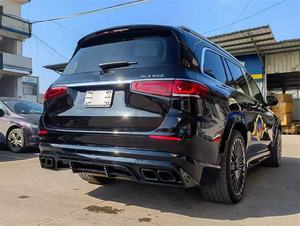 LD estilo fibra de carbono labio delantero difusor trasero tubo de escape alerón trasero para <span class=keywords><strong>mercedes</strong></span>-benz <span class=keywords><strong>GLS</strong></span> <span class=keywords><strong>Maybach</strong></span> 2020-2022 - Product Image 6