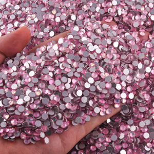 Strass à dos plat taillés en diamant, prix de gros SS3-SS50, non thermocollants, pour accessoires de nail art, pierres scintillantes - Product Image 3
