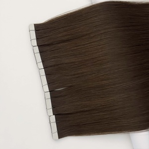 Extensiones de Cabello Adhesivas Invisibles Rusas Finas 2025 al por Mayor para Salón, Cabello Humano Virgen 1b con Cutícula Alineada, Cinta Adhesiva de Cabello Natural - Product Image 3