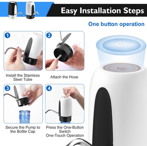Vendita calda miglior prezzo Mini istantaneo acqua potabile automatica Usb pompa elettrica erogatore di acqua per 5 galloni <span class=keywords><strong>bottiglia</strong></span> - Product Image 6