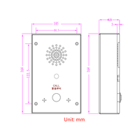 Interphone vidéo mains libres SIP avec haut-parleur 2W 4G LTE Hotline d'urgence pour le stationnement Villa Appartement Utilisation