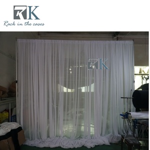 RK White Drape <b>Curtain</b> and Pipe Kit for Wedding and Event Decoration - Product Image 3