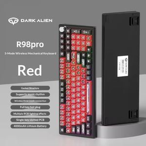 <span class=keywords><strong>Clavier</strong></span> mécanique sans fil USB 2,4 GHz, best-seller, éclairage RGB, 98 touches, anglais, pour jeux E-Sports, sublimation, hot-swappable - Product Image 2