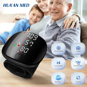 HUAAN LED portátil automático inteligente electrónico Digital BP esfigmomanómetro muñeca Monitor de presión arterial