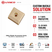 Accessoire en plastique Anmco modèle AM-OP0110, conception fonctionnelle pour assemblages d'accessoires B2B, couleur personnalisée, logo, fourniture OEM, étanche