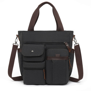 Bolso Bandolera Retro de Lona para Hombre, Bolso Cruzado de Lona Resistente para Oficina, Bolso Mensajero Vintage para Hombre, Venta al Por Mayor - Product Image 2