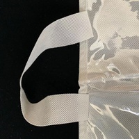 Drap de lit/rideau Non tissé Transparent, sacs d'emballage en PVC avec fermeture éclair,