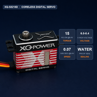 Châssis de robot Servo XQ-POWER XQ-S8218D 15KG, boîtier en aluminium, engrenage en acier, 8.4V, remplacement pour camion SCX24