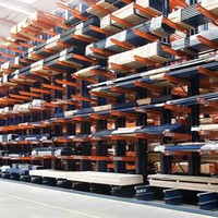Rayonnage en porte-à-faux de support de stockage résistant pour le support en porte-à-faux latéral de double feuille