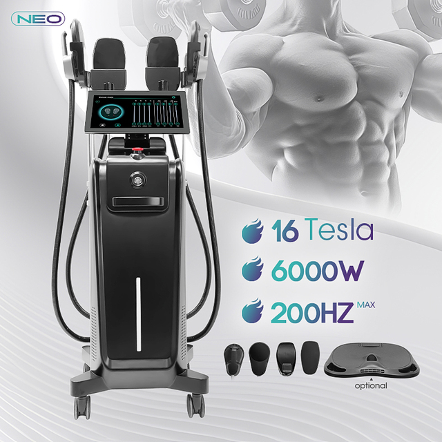 SUPER POWER 6000W 200HZ 16 TESLA SPRT EMSLIM HIEMT AISPIRIT ems rf Body SPRT neo sculpt machine 5 handles