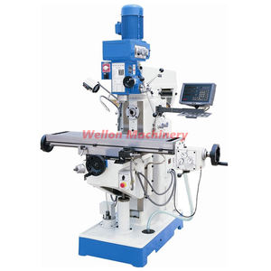 ZX6350C сверлильный станок Вертикальная Горизонтальная фрезерная головка коленного типа фрезерный станок зубчатый привод шпинделя - Product Image 1