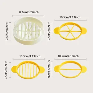 1pc 3-in-1 <b>Egg</b> Slicer Creative <b>Plastic</b> Multi-functional Kitchen Tool <b>Egg</b> Cutter - Product Image 4