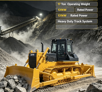 Bulldozer sur chenilles de 17 tonnes, puissant, 178 CV, modèle SD16, avec rayon de braquage flexible