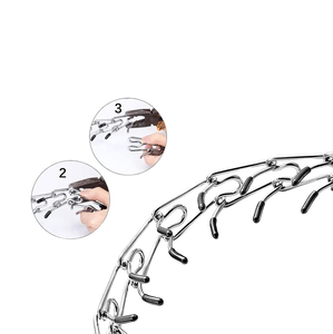 Collier pour chien en métal avec chaîne et boucle en nylon pour l'entraînement et la stimulation - Product Image 3