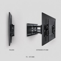 DMP PLB127-44 Braket Dinding TV Heavy Duty Full Motion Articulating Swing Arm untuk Layar 23-55 Inch VESA 400 X 400 mm