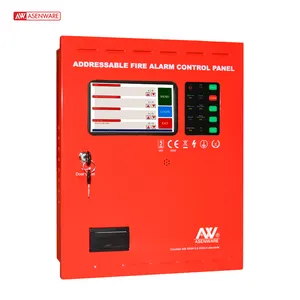 Yangın alarmı kontrol paneli adreslenebilir 4 döngü GSM fonksiyonu ile