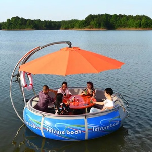 Barco de barbacoa flotante tipo <span class=keywords><strong>velero</strong></span> para turismo, <span class=keywords><strong>restaurante</strong></span>, fiestas y ocio, con forma de donut, a bajo precio - Product Image 2