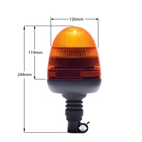 SUMBEX SM802AP OEM/ODM ECE R65 Lampu Rotator LED Amber 19W DC 12V Lampu Kedip untuk Truk Kendaraan Darurat