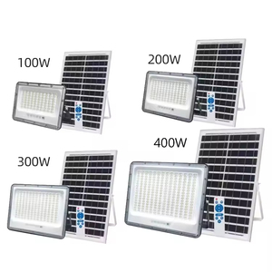 Éclairage extérieur tendance 2024, étanche IP66, 400W, haute luminosité, télécommande intelligente, projecteur solaire LED - Product Image 4