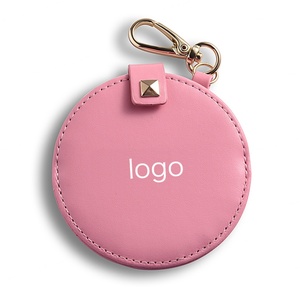 กระเป๋าใส่ของจุกจิก PU สุดฮิต พร้อมพวงกุญแจกระจกแต่งหน้าด้านเดียว ตกแต่งด้วยสติกเกอร์อีพ็อกซี่แฟชั่น - Product Image 5