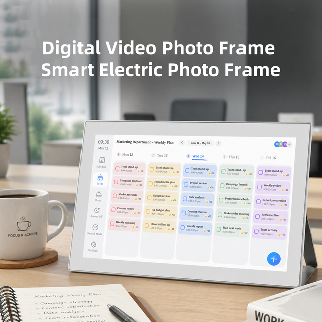 Great-15inch Smart Cloud Digital Photo Frame Electronic Calendar Portable Album Preserve Your Precious Memories Digitally
