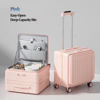Nouvelle valise à roulettes légère et compacte à ouverture latérale 2027, valise à roulettes de 20 pouces, valise à roulettes de cabine